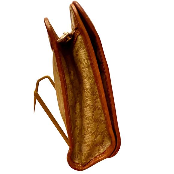 Celine Vintage Macadam Triomphe Canvas Leather Clutch - Picture 15 of 16